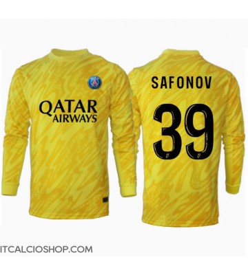 Paris Saint-Germain Matvei Safonov #39 Portiere Terza Maglia 2024-25 Manica Lunga